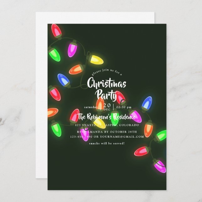 Christmas Party Invitation (Front/Back)
