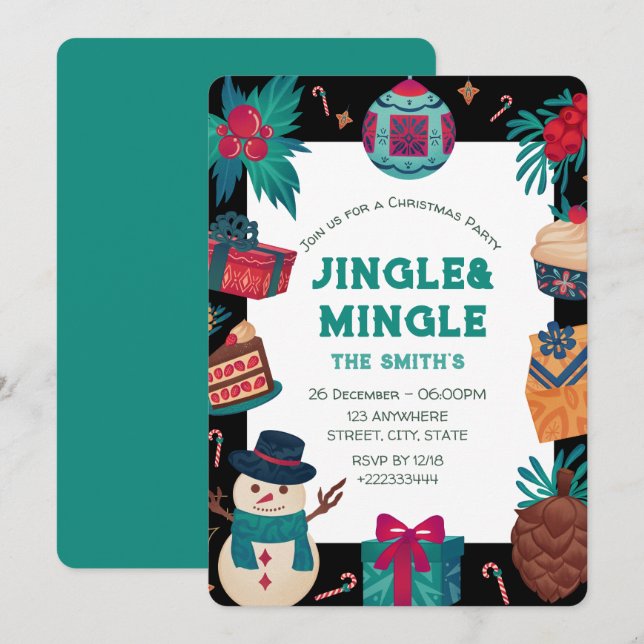 Christmas Party Invitation (Front/Back)