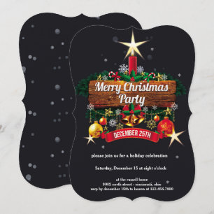 Christmas party invitation