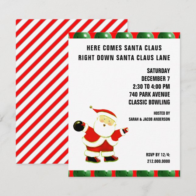 Christmas Party Invitation (Front/Back)