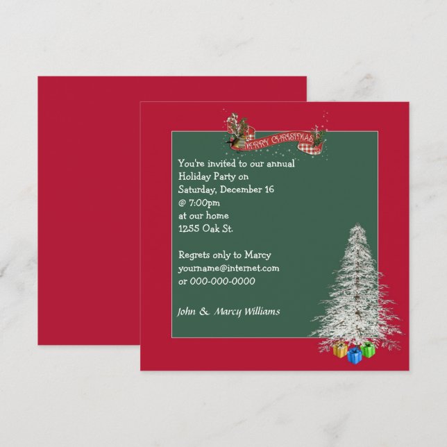 Christmas Party Invitation (Front/Back)