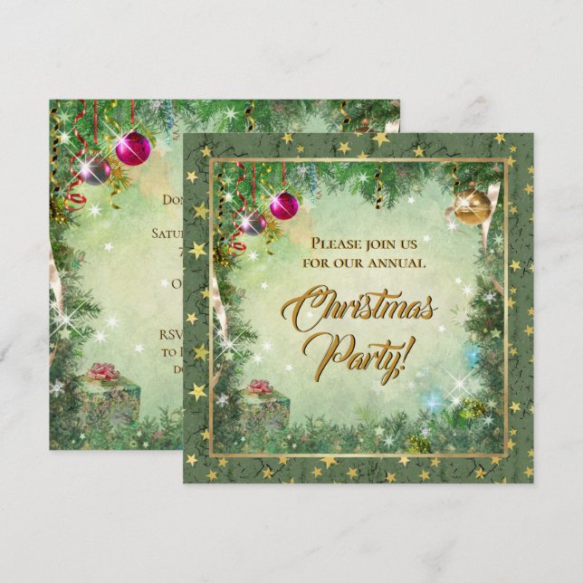 Christmas Party Invitation (Front/Back)