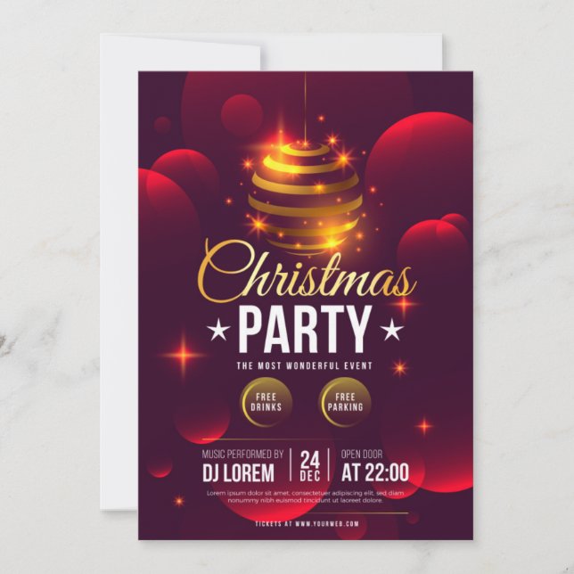 christmas party invitation (Front)