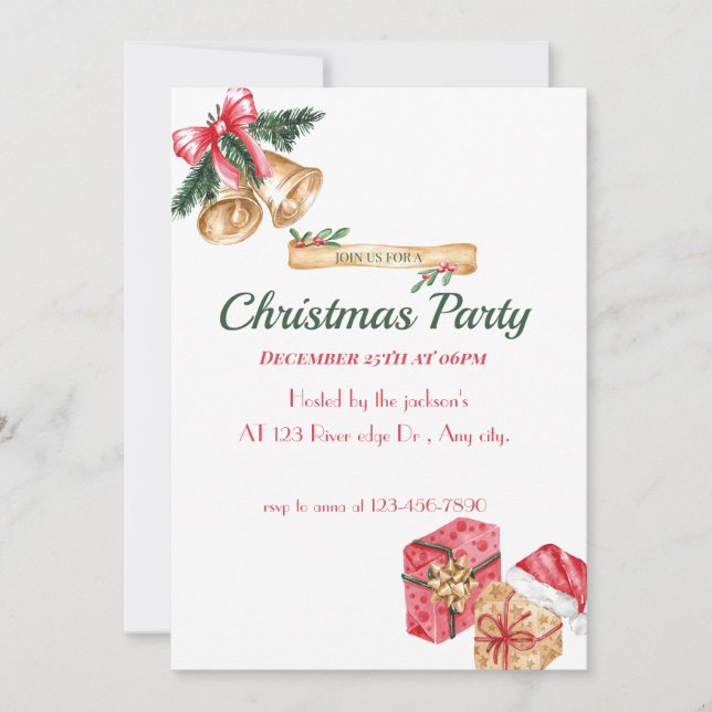 christmas party  invitation (Front)