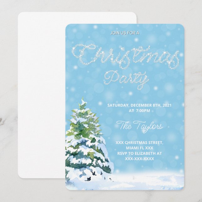 Christmas Party Invitation (Front/Back)