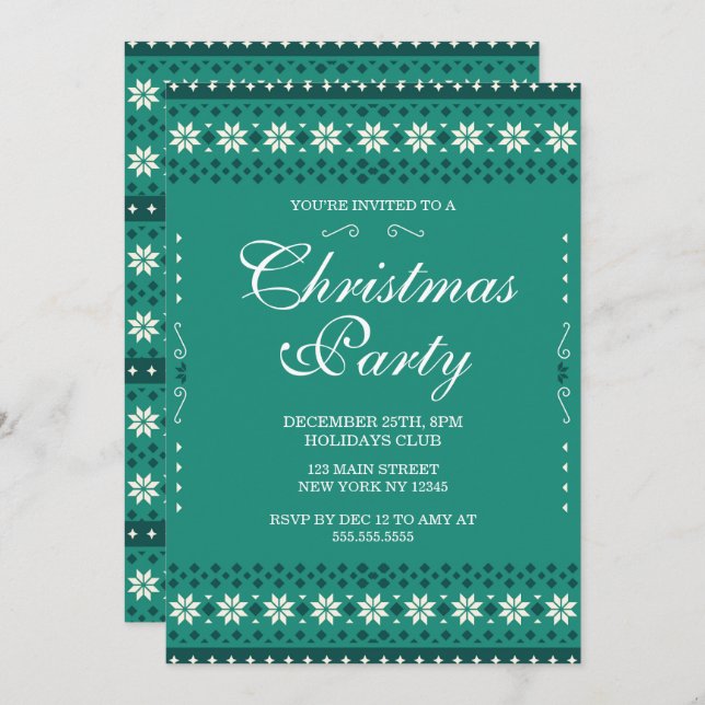 Christmas Party Invitation  (Front/Back)