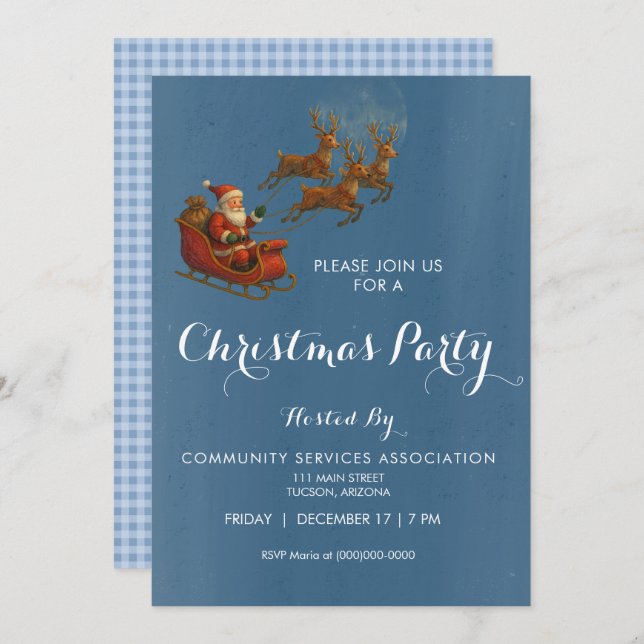 Christmas Party Invitation (Front/Back)
