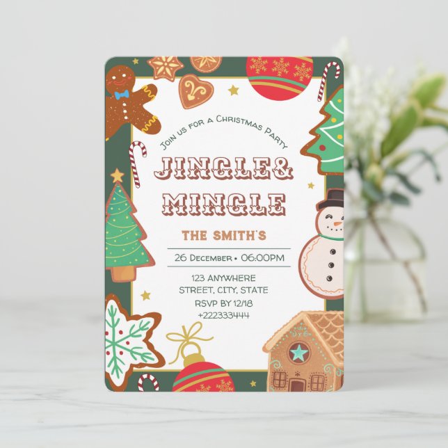 Christmas Party Invitation (Standing Front)