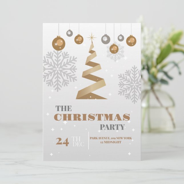 Christmas Party  Invitation (Standing Front)