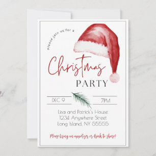 Christmas Party Invitation - 5 x 7