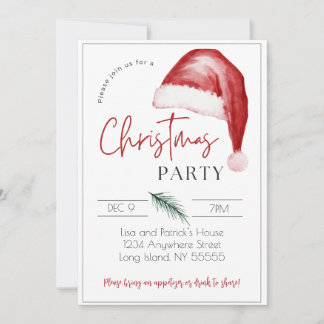Christmas Party Invitation - 5 x 7