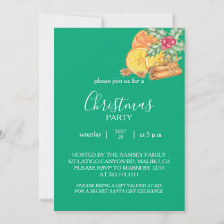 Christmas Party Invitation Card
