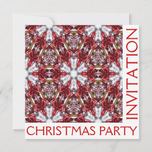 Christmas Party Invitation Card - Blank Back