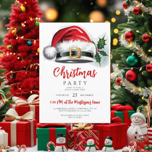 Christmas Party Invitation Card. Secret Santa Edit