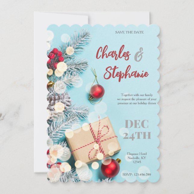 Christmas Party Invitation, Christmas Invitations (Front)