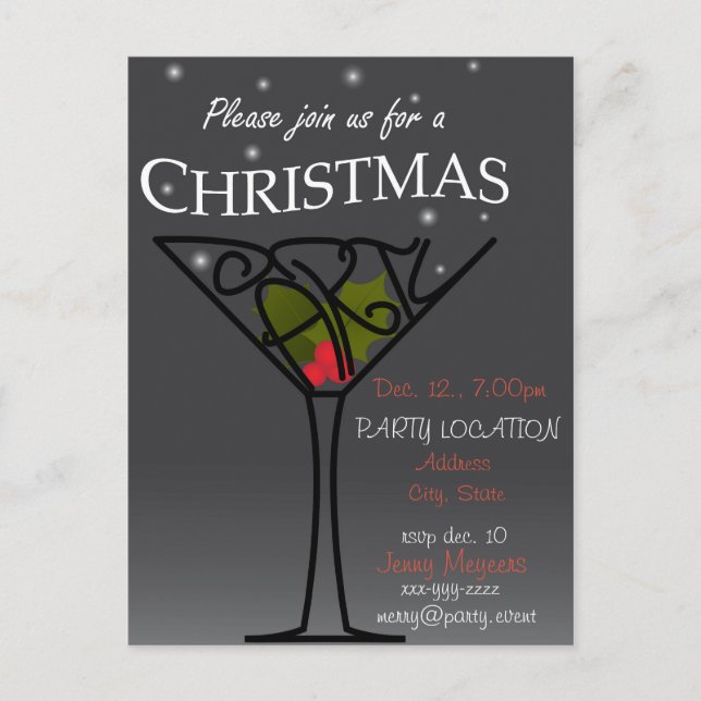 Christmas Party Invitation design (Front)