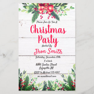 Christmas party Invitation Flyer
