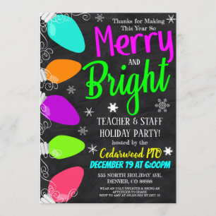 Christmas Party Invitation, Holiday Staff Invitation