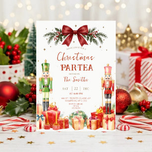 Christmas Party Invitation Nutcracker Soldiers G