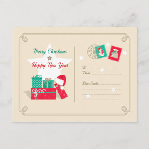 Christmas Party Invitation Postcard