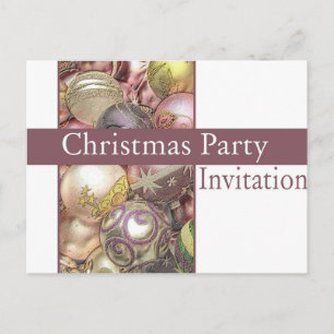 Christmas Party Invitation Postcard