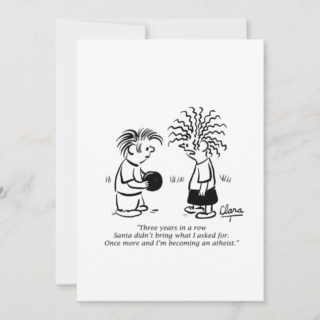 Christmas party invitation - Santa and kids (Front)