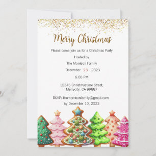 Christmas Party Invitation, Xmas Invite