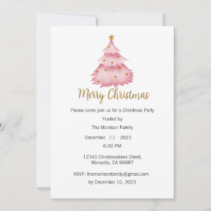 Christmas Party Invitation, Xmas Invite
