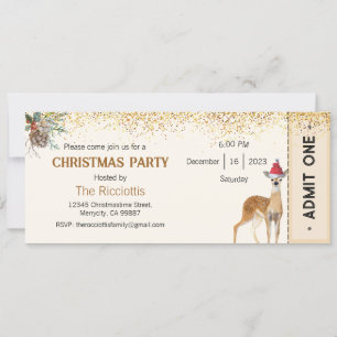 Christmas Party Invitation, Xmas Invite