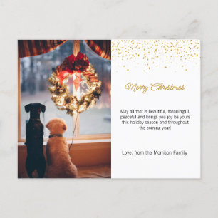 Christmas Party Invitation, Xmas Invite Postcard