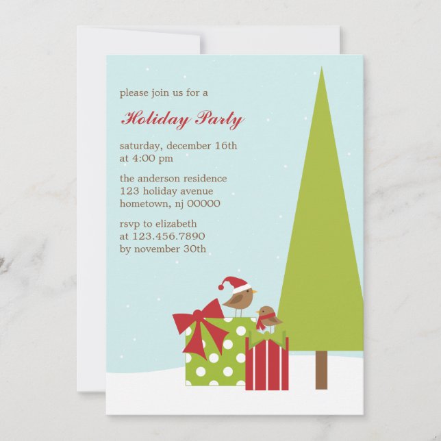 Christmas Party Invitations (Front)