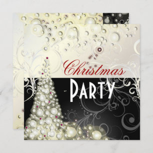 Christmas Party invitations, champagne bubbles Invitation