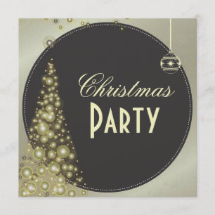 Christmas Party invitations, christmas tree Invitation