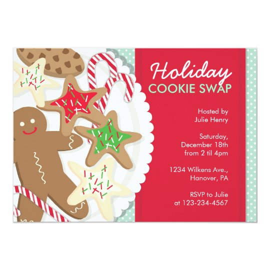 Christmas Party Invitations Cookie Swap