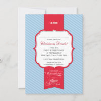 CHRISTMAS PARTY INVITATIONS :: lapel 5P