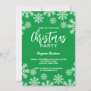Christmas Party invite 5" x 7" Foil Invitation