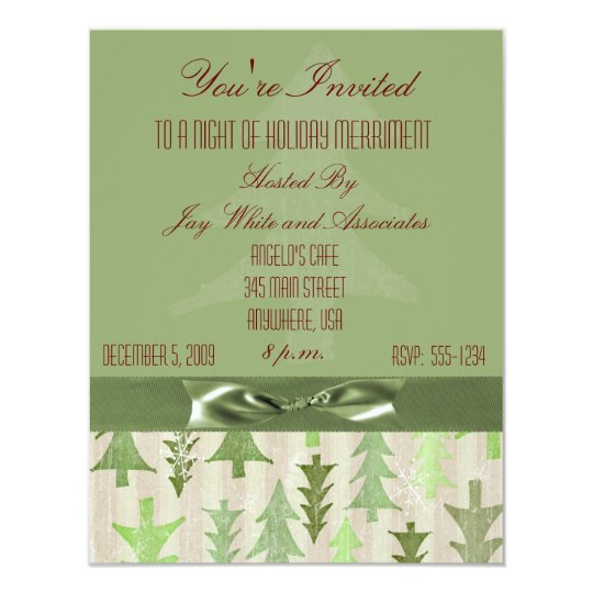 Christmas Party Invite-For Business or Personal Card