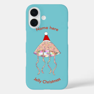 Christmas Party Jellyfish Custom iPhone 16 Case