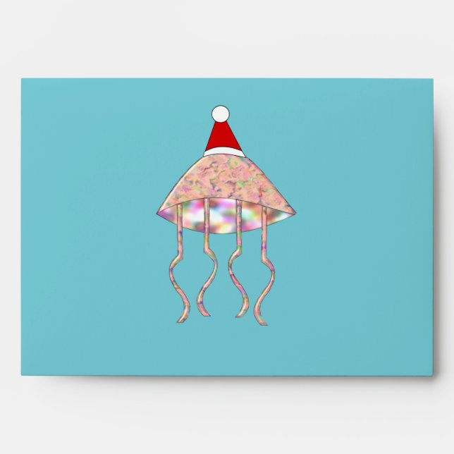 Christmas Party Jellyfish Custom Envelopes (Front)