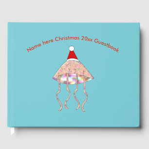 Christmas Party Jellyfish Custom Guestbook