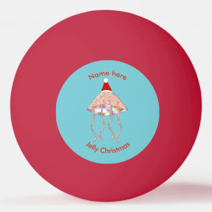 Christmas Party Jellyfish Custom Ping Pong Ball