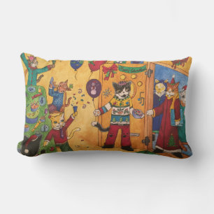 Christmas Party Lumbar Cushion