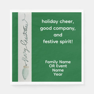 Christmas Party Luncheon Napkin