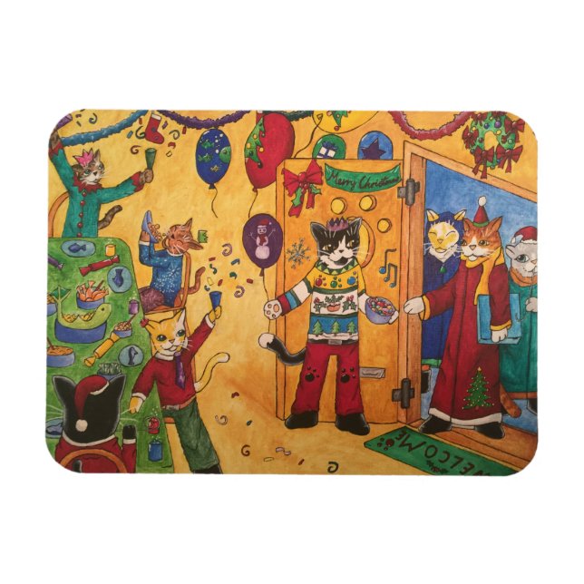 Christmas Party Magnet (Horizontal)