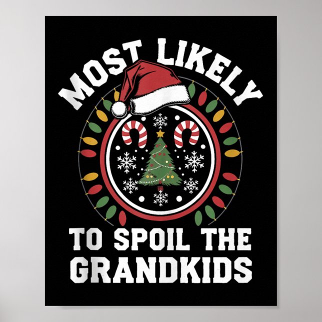 Christmas Party Most Likely To Sil The Grandkids F Poster (Front)