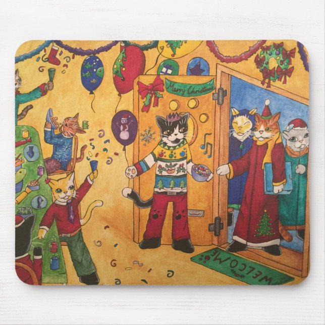 Christmas Party Mouse Pad (Front)