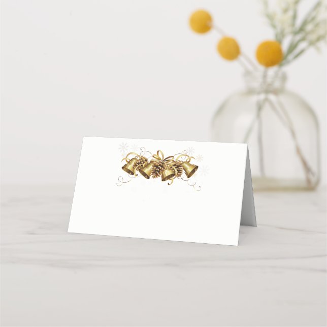Christmas Party Name Place Card (Front)