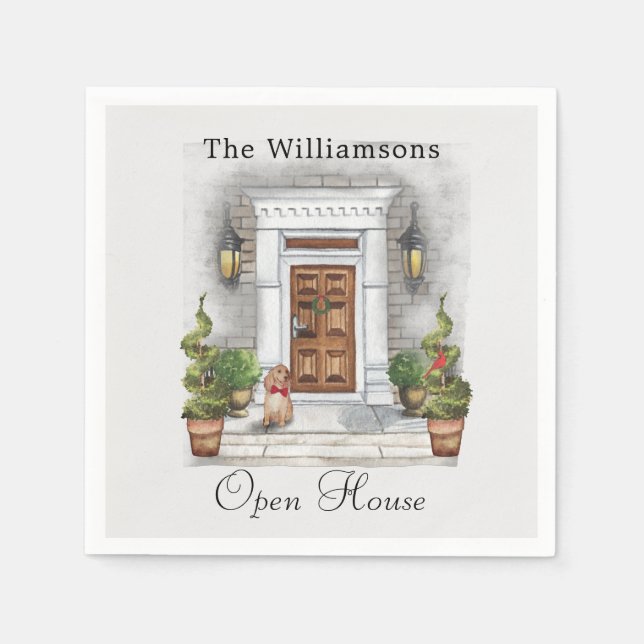 Christmas Party Paper Napkin (Front)