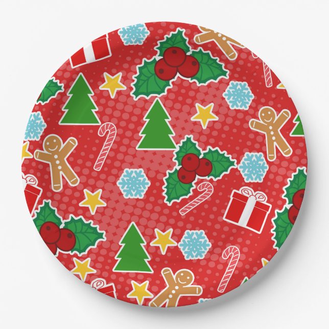 Christmas Party Paper Plates (Front)