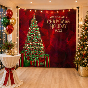 Christmas Party Photo Booth Backdrop Tapestry